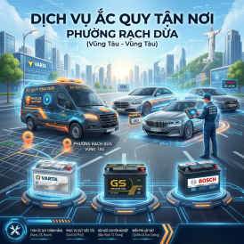 Ắc quy tận nơi phường Rạch Dừa - Thay lắp lưu động 24/7 giá sỉ