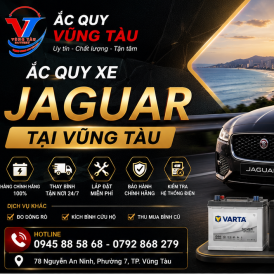 Ắc quy xe Jaguar tại Vũng Tàu - Lắp đặt AGM chuẩn Anh Quốc