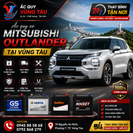 Ắc Quy Xe Mitsubishi Outlander Tại Vũng Tàu: Thay Tận Nơi Giá Sỉ 2026