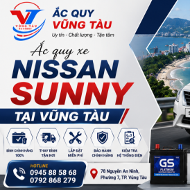 Ắc Quy Xe Nissan Sunny Tại Vũng Tàu: Thay Tận Nơi Đát Mới 2026