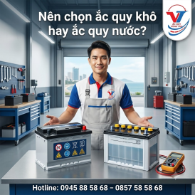 NÊN CHỌN ẮC QUY KHÔ HAY ẮC QUY NƯỚC?