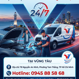 Kích bình ắc quy ô tô Vũng Tàu cứu hộ lưu động trọn gói 24/7