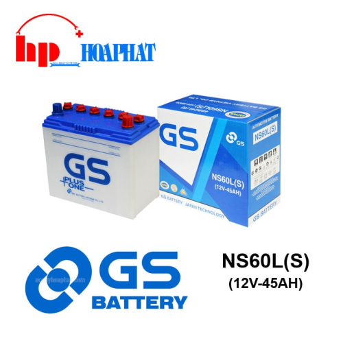 BÌNH ẮC QUY GS NS60LS (12V - 45AH)