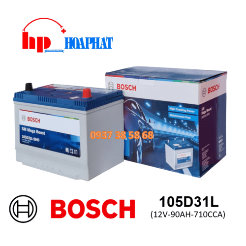ẮC QUY BOSCH 95D31L (12V-80AH)