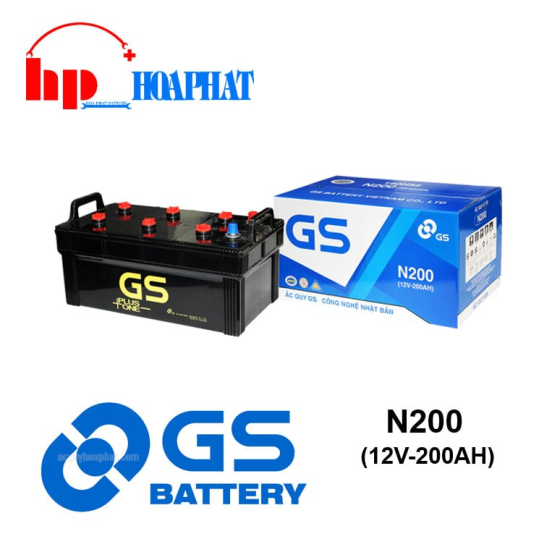 BÌNH ẮC QUY GS N200 (12V - 20AH0)