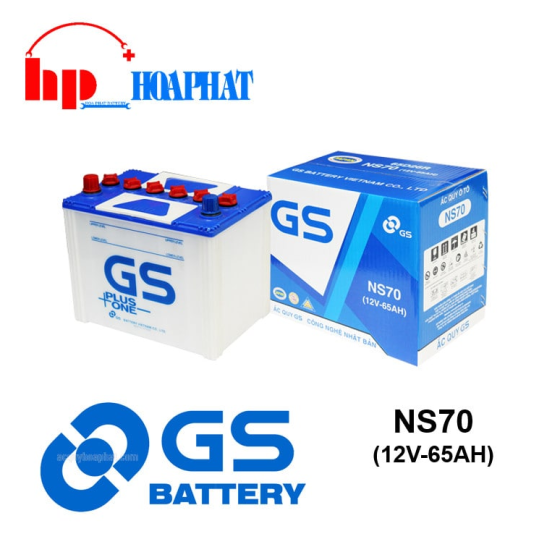 BÌNH ẮC QUY GS NS70 (12V - 65AH)