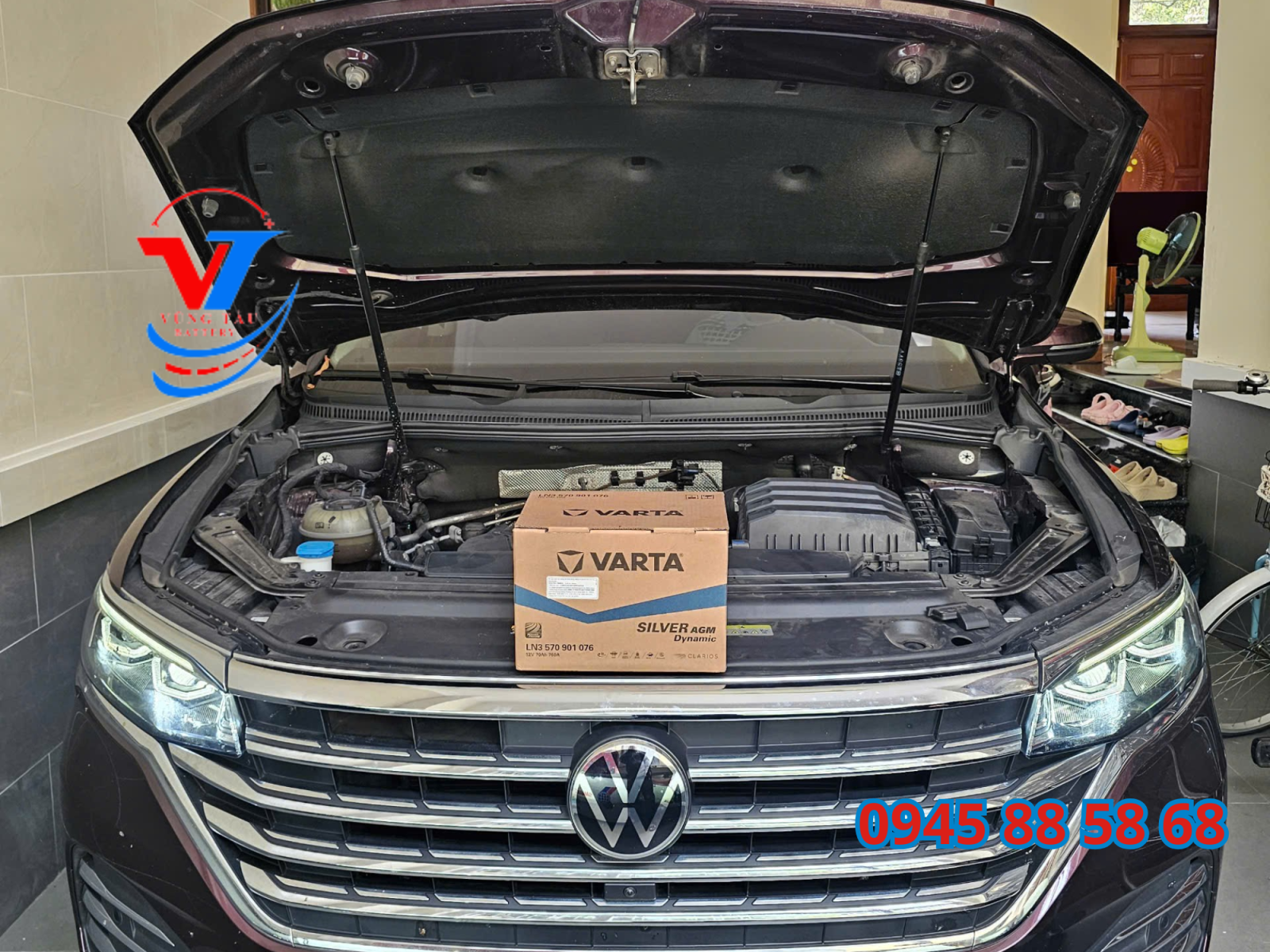 Ắc quy xe Volkswagen Viloran tại Vũng Tàu