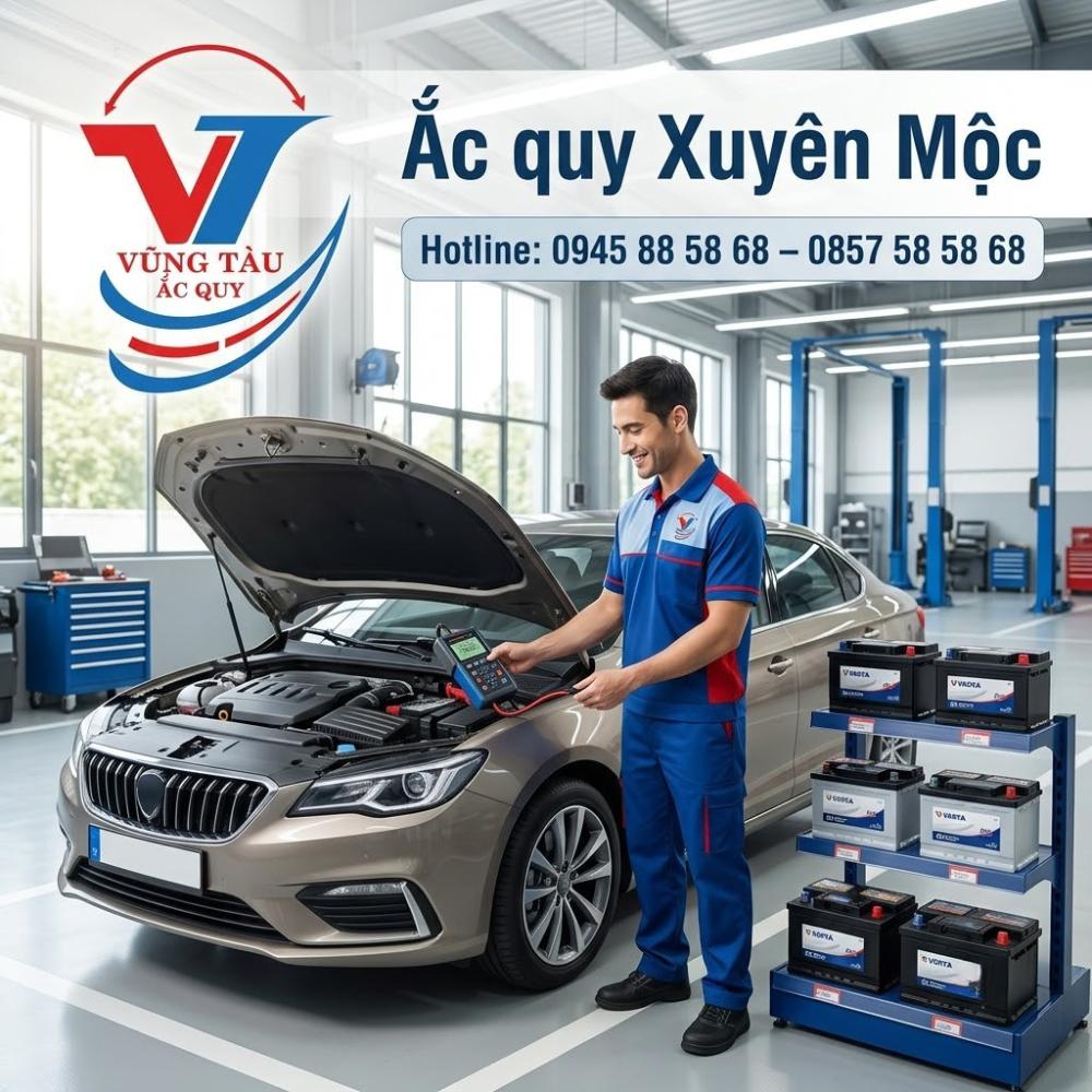 Ắc Quy Xuyên Mộc Chính Hãng Tận Nơi
