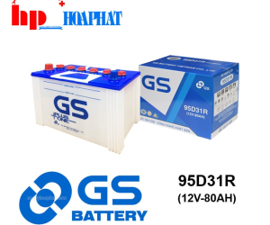 BÌNH ẮC QUY GS 95D31R (12V - 80AH)