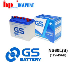 BÌNH ẮC QUY GS NS60LS (12V - 45AH)